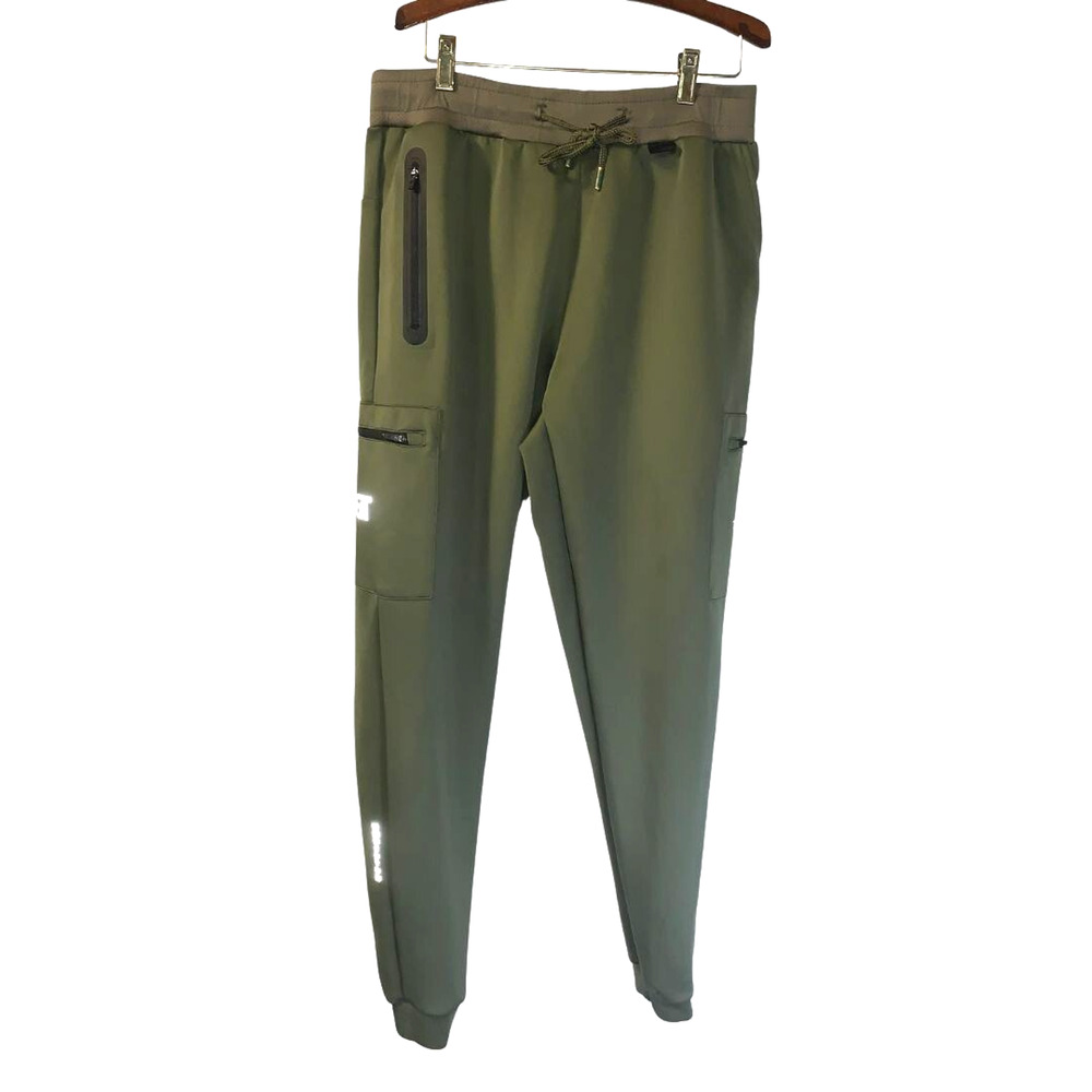 BT Born Tough Men's Momentum Cargo Joggers Size M Green Athletic Pants Gym